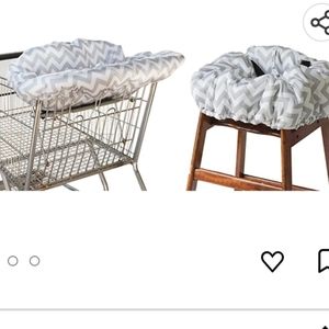 Itsy Ritzy Cart/Highchair Cover in Chevron pattern